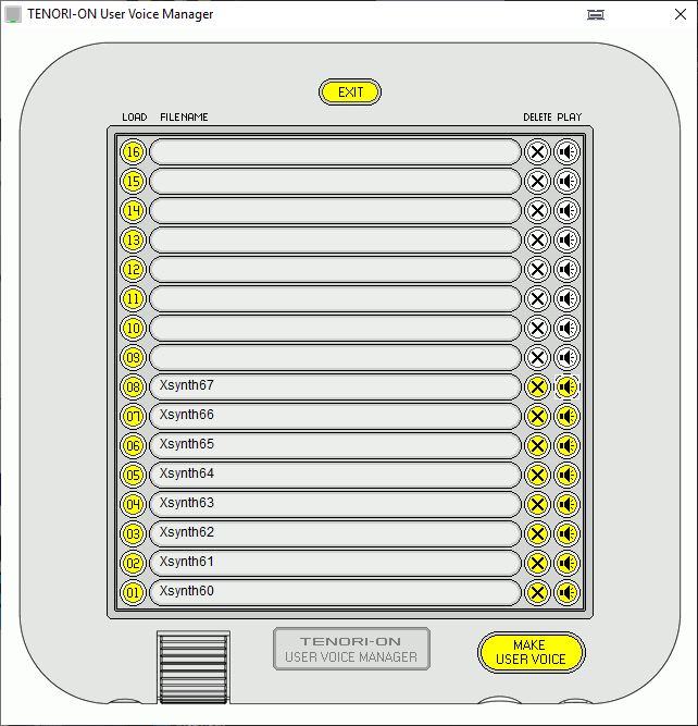TENORI-ON User Voice Manager